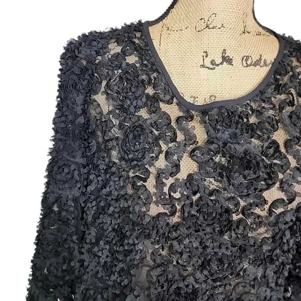 ZARA Contrasting Voluminous  Dress Size: Xl - Picture 9 of 12